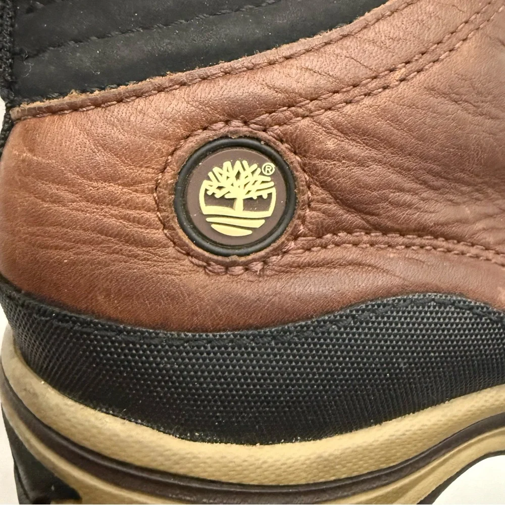 Timberland Back Road Hiker Leather boots Brown Black Boys Size 2